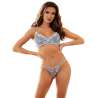 SUBBLIME 957629 CONJUNTO SUJETADOR Y PANTIES CON BORDADOS DE FLORES CELESTE S M