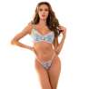 SUBBLIME 957629 CONJUNTO SUJETADOR Y PANTIES CON BORDADOS DE FLORES CELESTE S M