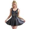 SUBBLIME 957667 VESTIDO DE CUERO CON CREMALLERA DE CORAZaN NEGRO S M