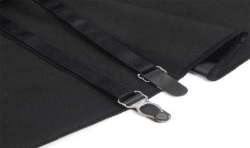 SUBBLIME 957704 VESTIDO DE CUERO CON CREMALLERA Y ENCAJE NEGRO S M