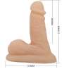 PRETTY LOVE WILDON DILDO ULTRA REALaSTICO Y ELaSTICO 10 CM NATURAL