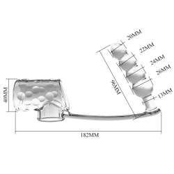 PRETTY LOVE FUNDA PARA PENE CON PLUG ANAL TRANSPARENTE