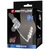PRETTY LOVE FUNDA PARA PENE CON PLUG ANAL TRANSPARENTE