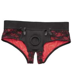 CALEXOTICS SCANDAL SET DE BRAGUITAS SIN ENTREPIERNAS CON DIDLO TALLA S M