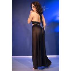 CHILIROSE CR 4857 SET TOP Y PANTALONES NEGRO TALLA S