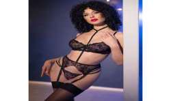 CHILIROSE CR 4852 CONJUNTO LENCERaA NEGRO TALLA S