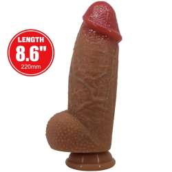 PRETTY LOVE ACHILLE DILDO ULTRA REALaSTICO 22 CM