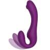 XOCOON STRAPLESS STRAP ON VIBRADOR 2 EN 1 CON CONTROL REMOTO MORADO