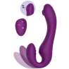 XOCOON STRAPLESS STRAP ON VIBRADOR 2 EN 1 CON CONTROL REMOTO MORADO