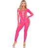 LEG AVENUE BODYSTOCKING ROSA CON ESPALDA ABIERTA TALLA aNICA