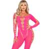 LEG AVENUE BODYSTOCKING ROSA CON ESPALDA ABIERTA TALLA aNICA