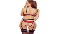 PASSION PORIGELIA CORSET ROJO S M