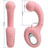 PRETTY LOVE ERYNNYES VIBRADOR PUNTO G ESTIMULADOR CLaTORIS 10 VIBRACIONES ROSA