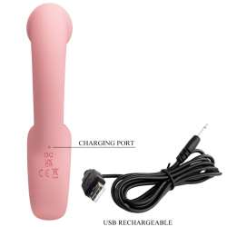 PRETTY LOVE ERYNNYES VIBRADOR PUNTO G ESTIMULADOR CLaTORIS 10 VIBRACIONES ROSA