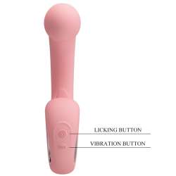 PRETTY LOVE ERYNNYES VIBRADOR PUNTO G ESTIMULADOR CLaTORIS 10 VIBRACIONES ROSA