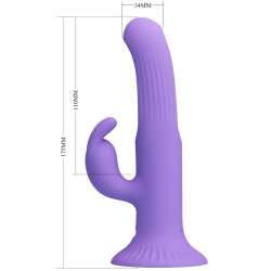 PRETTY LOVE KILLMOULIS VIBRADOR RABBIT 12 MODOS DE VIBRACIaN MORADO