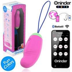 ONINDER CUTE LOVE PLEASURE HUEVO VIBRO ROTADOR 360 SILICONA APP MUNDIAL GRATUITA