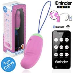ONINDER CUTE LOVE PLEASURE HUEVO VIBRO ROTADOR 360 SILICONA APP MUNDIAL GRATUITA