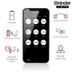 ONINDER CUTE LOVE PLEASURE HUEVO VIBRO ROTADOR 360 SILICONA APP MUNDIAL GRATUITA