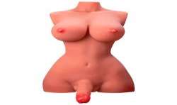 XISE HERMOSA LADY BOY TORSO FEMENINO CON DILDO CON VIBRACIaN Y THRUSTING 49 CM