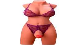 XISE MIAH LADY BOY TORSO FEMENINO CON DILDO CON VIBRACIaN Y THRUSTING 55 CM