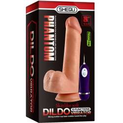 SHEQU ADAM DILDO VIBRADOR CON CONTROL REMOTO 21 CM