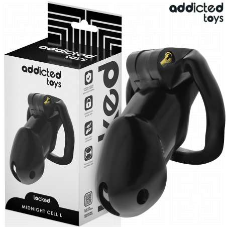 ADDICTED TOYS LOCKED MINDNIGHT CELL JAULA PARA PENE TALLA L