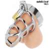 ADDICTED TOYS LOCKED SILVER LOCK JAULA PARA PENE DE METAL TALLA S