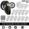 ADDICTED TOYS LOCKED OBSIDIAN HOLD JAULA PARA PENE TALLA S