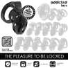 ADDICTED TOYS LOCKED SEALED CRYPT JAULA PARA PENE 8 CM