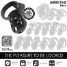 ADDICTED TOYS LOCKED SILENT KEEP JAULA PARA PENE 75 CM