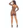 PASSION BS108 BODYSTOCKING REJILLA NEGRO