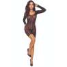 PASSION BS110 BODYSTOCKING PUNTOS NEGRO