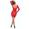 PASSION BS110 BODYSTOCKING PUNTOS ROJO