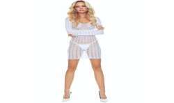PASSION BS110 BODYSTOCKING PUNTOS BLANCO