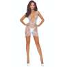 PASSION BS111 BODYSTOCKING ENCAJE BLANCO
