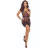 PASSION BS113 BODYSTOCKING ENCAJE NEGRO