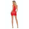 PASSION BS113 BODYSTOCKING ENCAJE ROJO