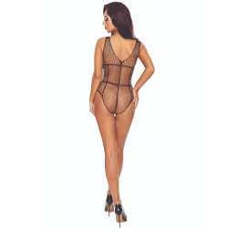 PASSION BS114 BODYSTOCKING REJILLA NEGRO