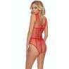 PASSION BS114 BODYSTOCKING REJILLA ROJO