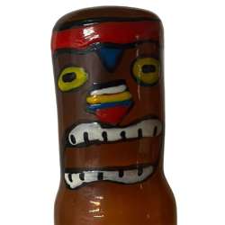 CONDOMERIE PRESERVATIVO DECORATIVO PINTADO A MANO TOTEM TIKI HAWAII 03
