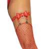 LEG AVENUE LIGUERO ALTO DE CUERO VEGANO TALLA aNICA ROJO