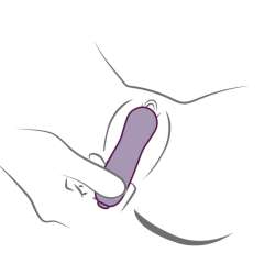 ROCKS OFF GLOW GIRL VIBE VIBRADOR G SPOT DISCRETO MORADO