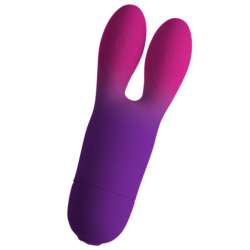 ROCKS OFF GLO GIRL BUNNY VIBRADOR FLEXIBLE MORADO