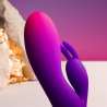 ROCKS OFF GLO GIRL VIBRADOR RABBIT MORADO