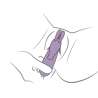 ROCKS OFF GLO GIRL VIBRADOR RABBIT MORADO