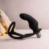 ROCKS OFF RO ZEN RRO PLUG ANAL CON ANILLO VIBRADOR PARA EL PENE NEGRO