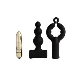 ROCKS OFF PETITE SENSATIONS BUBBLES PLUG ANAL VIBRADOR NEGRO