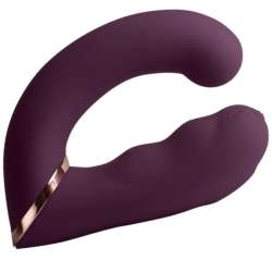 ROCKS OFF GEMINI VIBRADOR DUAL PUNTO G Y ESTIMULADOR CLaTORIS MORADO