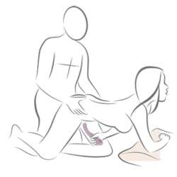 ROCKS OFF GEMINI VIBRADOR DUAL PUNTO G Y ESTIMULADOR CLaTORIS MORADO